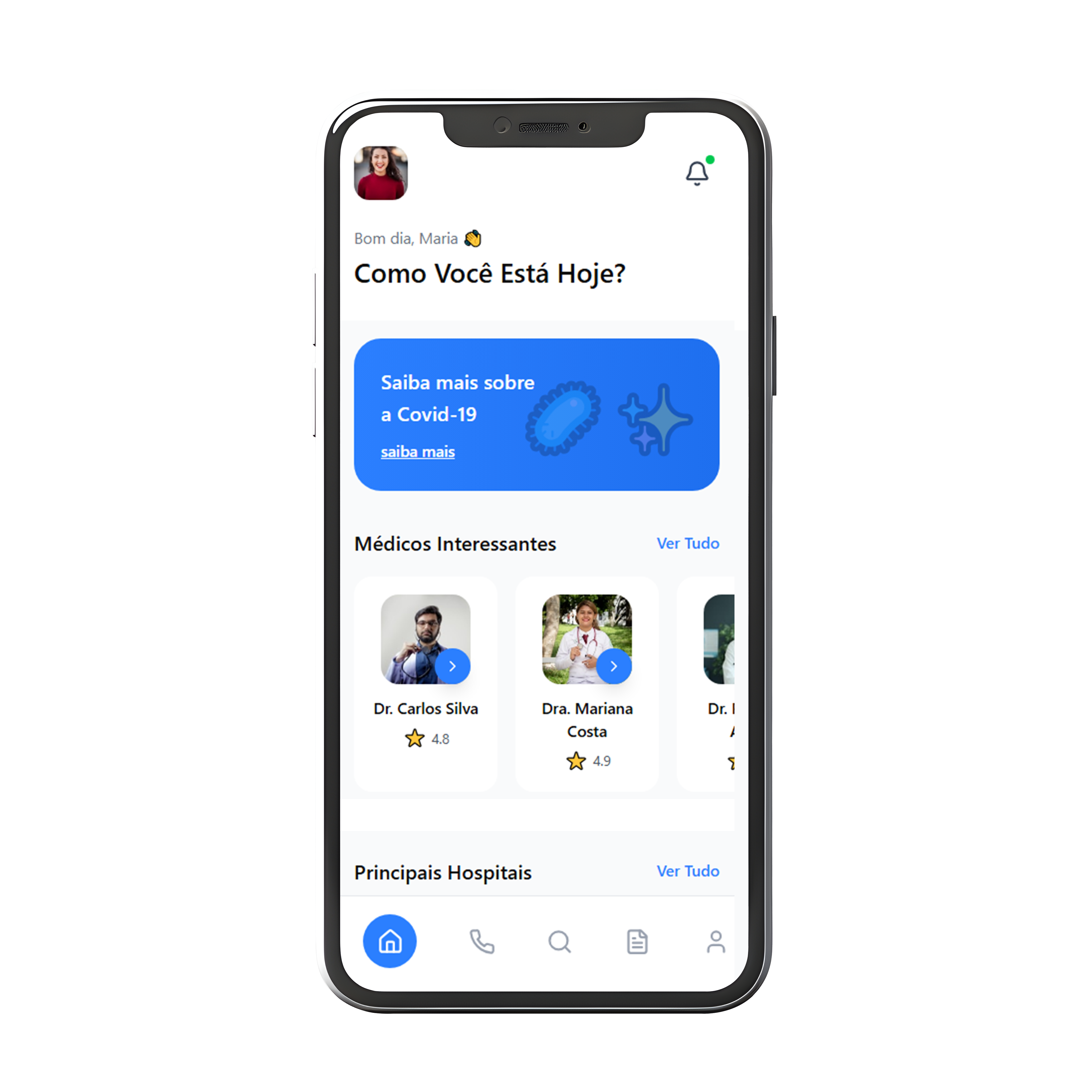 App Saúde - Home